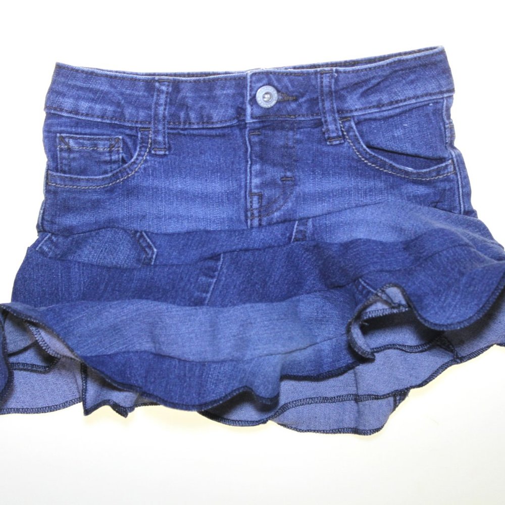 Kids Denim Jean Skirt - Size 7R  'Just Like Mommy'